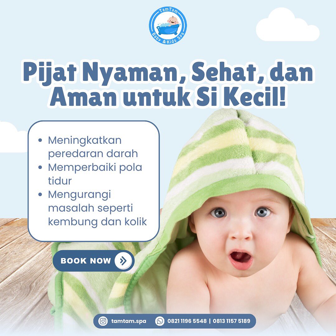 Pijat nyaman, sehat, dan aman untuk si kecil! ✔️ Meningkatkan peredaran darah✔️ Memperbaiki pola
